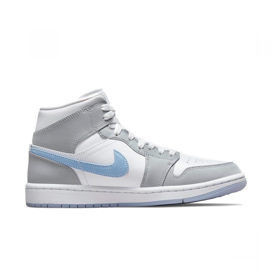 Кроссовки Nike Air Jordan 1 Mid WMNS «Wolf Grey Aluminum»