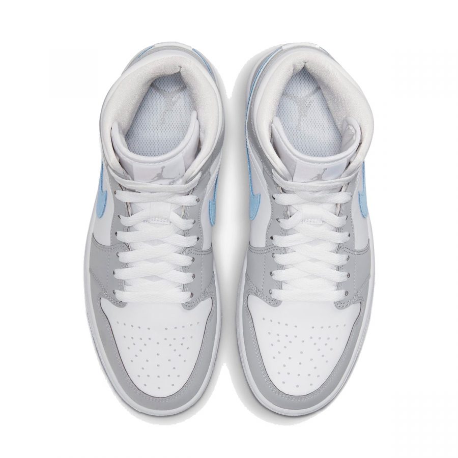 Кроссовки Nike Air Jordan 1 Mid WMNS «Wolf Grey Aluminum»