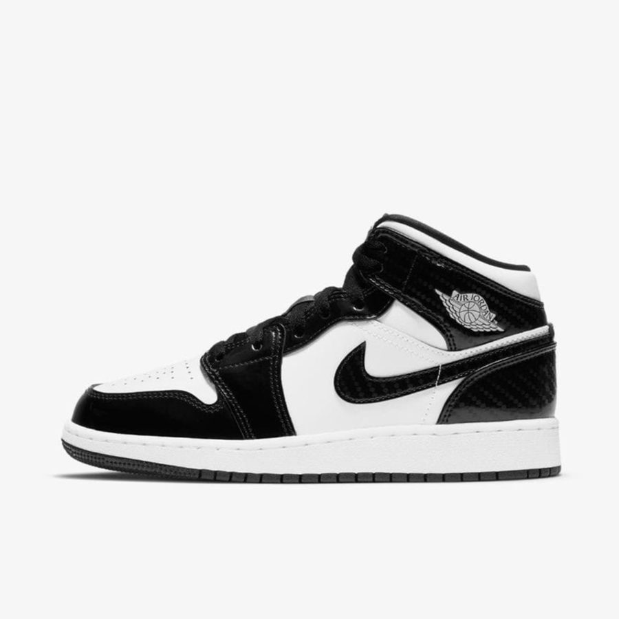 Кроссовки Nike Air Jordan 1 Mid SE GS «Carbon Fiber All-Star» женские