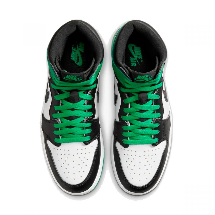 Кроссовки Nike Air Jordan 1 Retro High OG «Black and Lucky Green» мужские