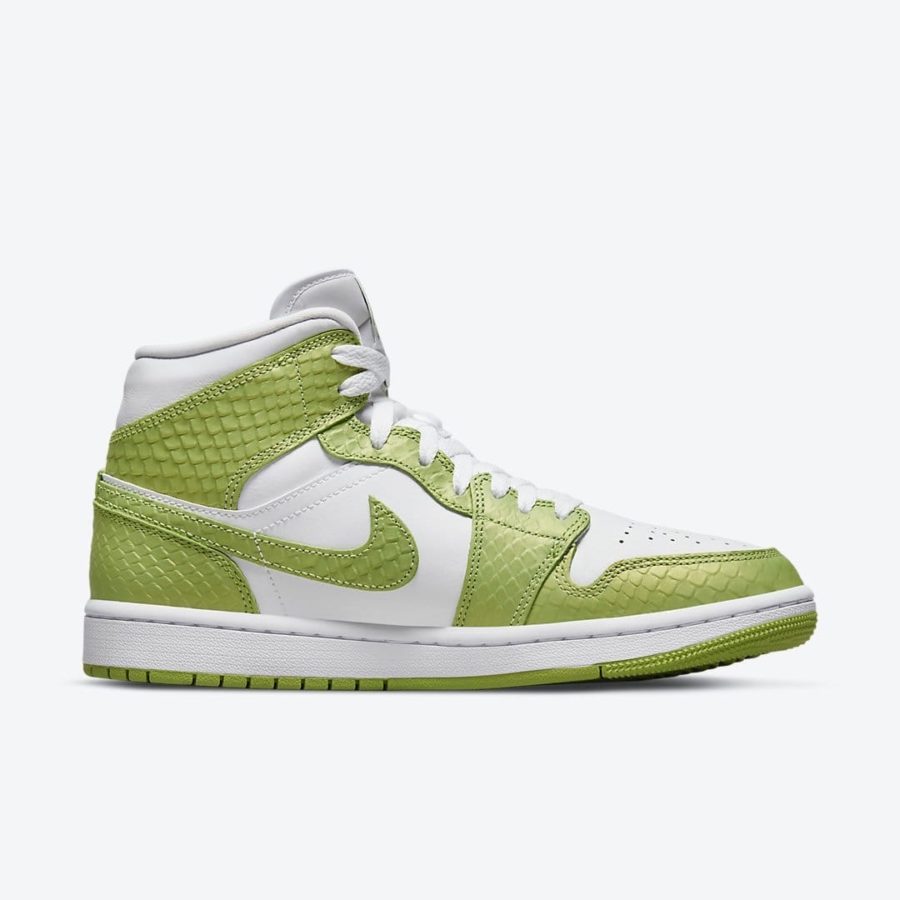 Кроссовки Nike Air Jordan 1 Mid «Green Python»