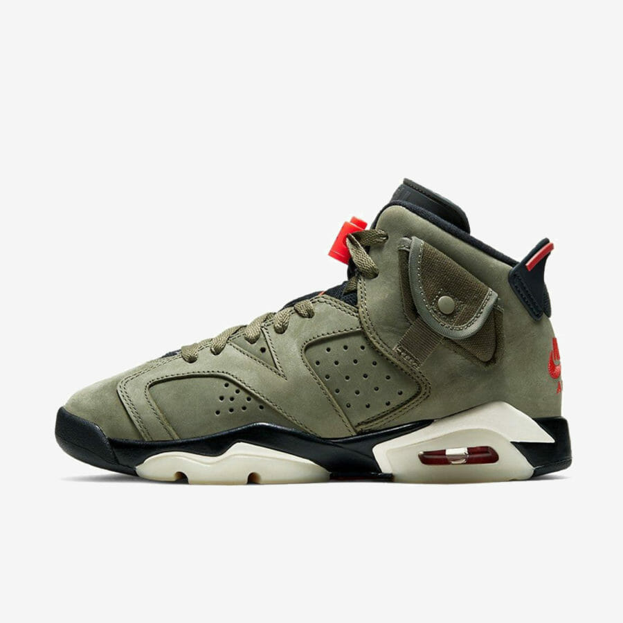 Кроссовки Nike Air Jordan 6 x Travis Scott «Medium Olive» мужские