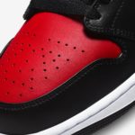 Кроссовки Nike Air Jordan 1 Mid «Bred Toe White Black Red»