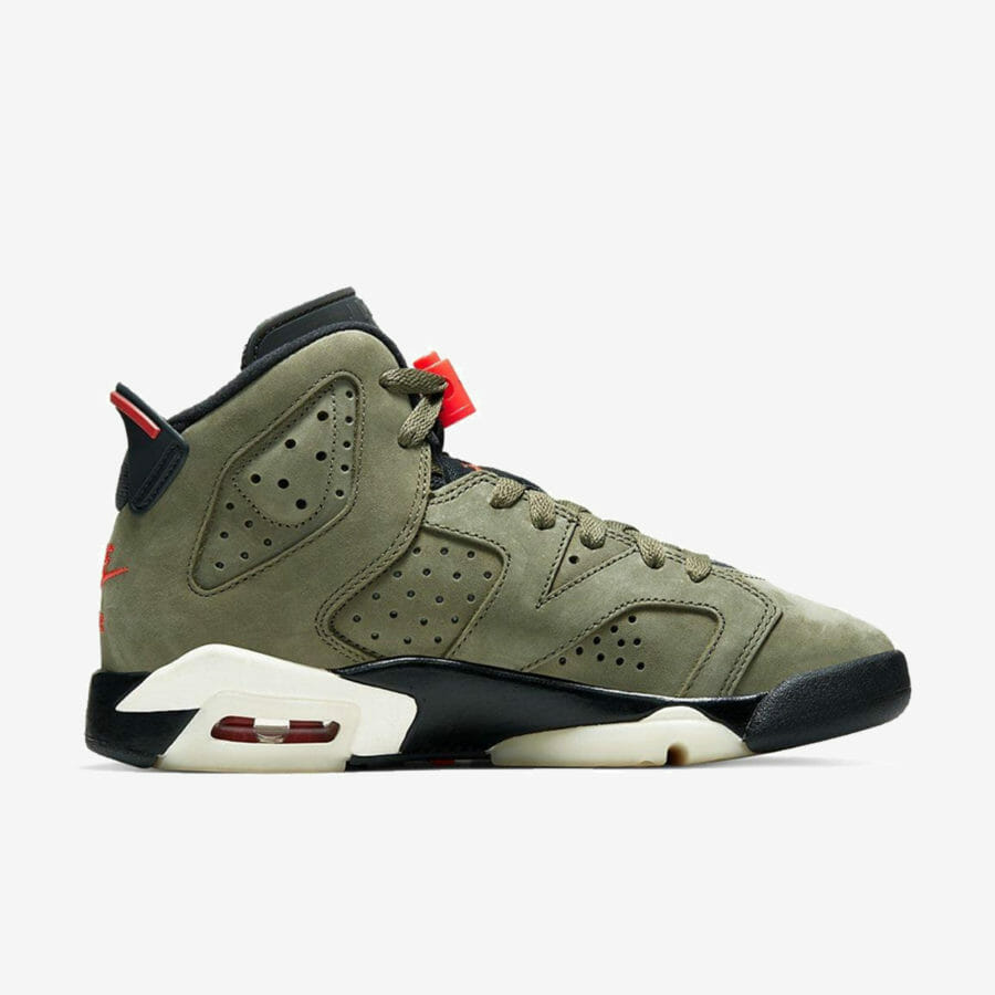 Кроссовки Nike Air Jordan 6 x Travis Scott «Medium Olive» мужские