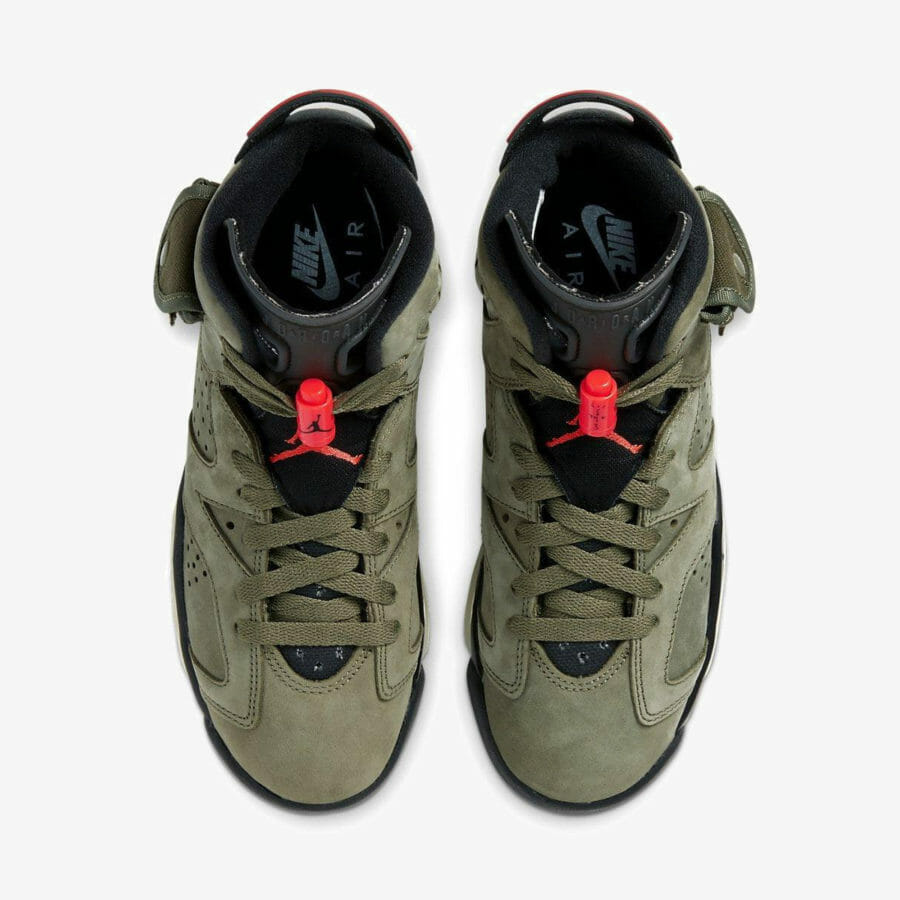 Кроссовки Nike Air Jordan 6 x Travis Scott «Medium Olive» мужские