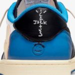 Кроссовки Nike Air Jordan 1 Low x Fragment x Travis Scott «Military Blue»