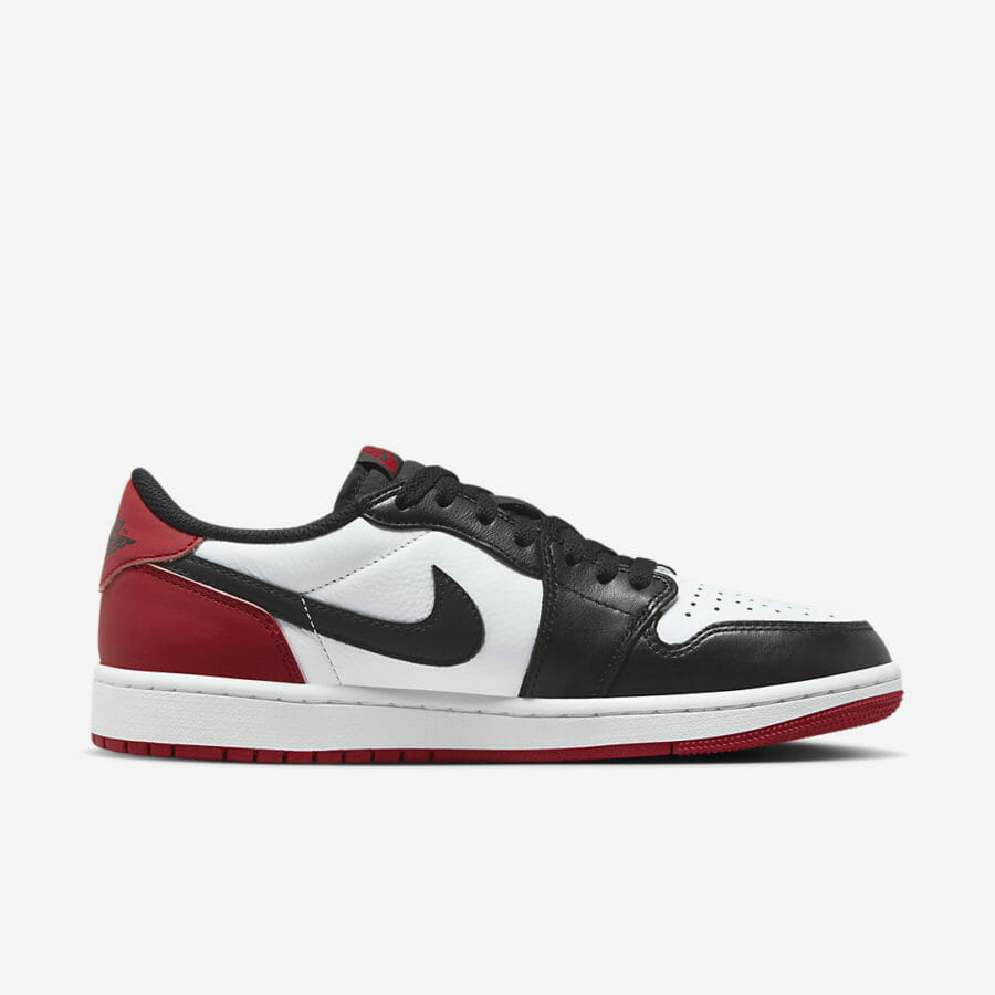 Кроссовки Nike Air Jordan 1 Low OG «Black Toe» мужские