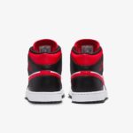 Кроссовки Nike Air Jordan 1 Mid «Bred Toe White Black Red»