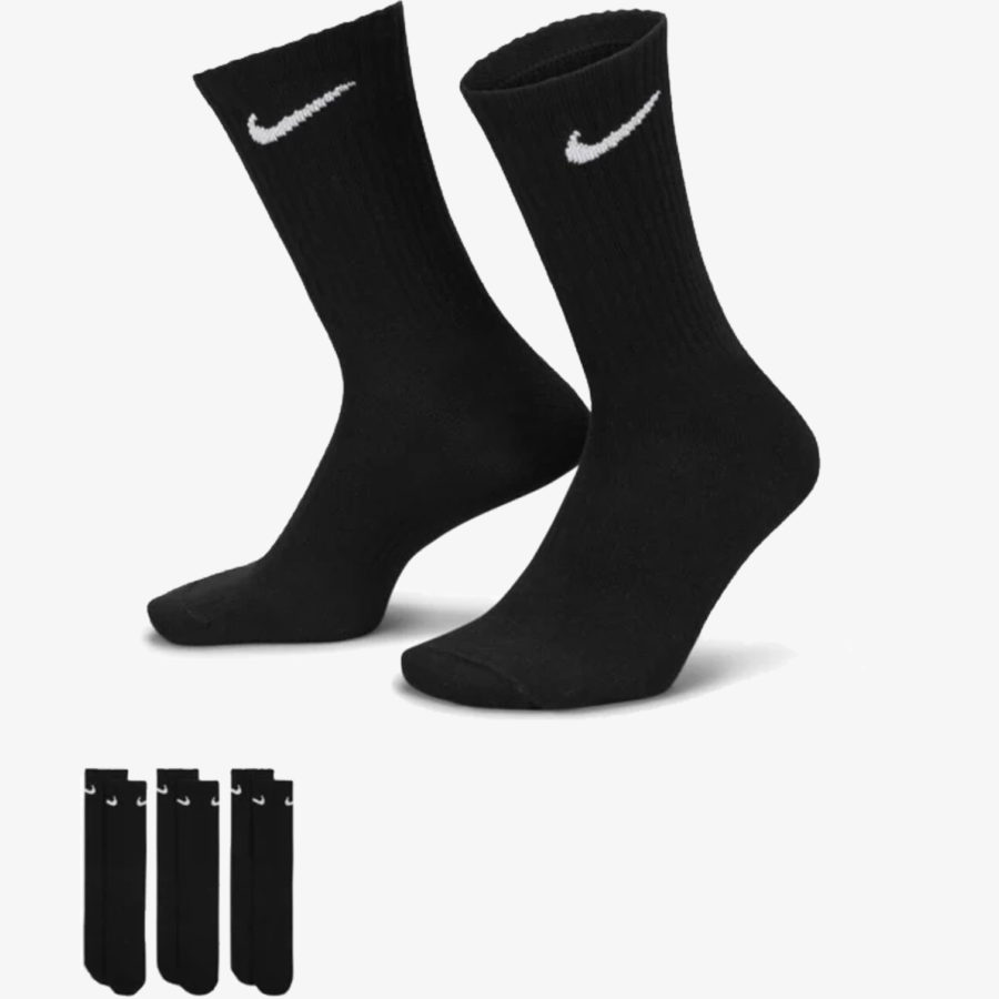 Носки Nike Everyday Lightweight Crew Socks Black 3-Pairs