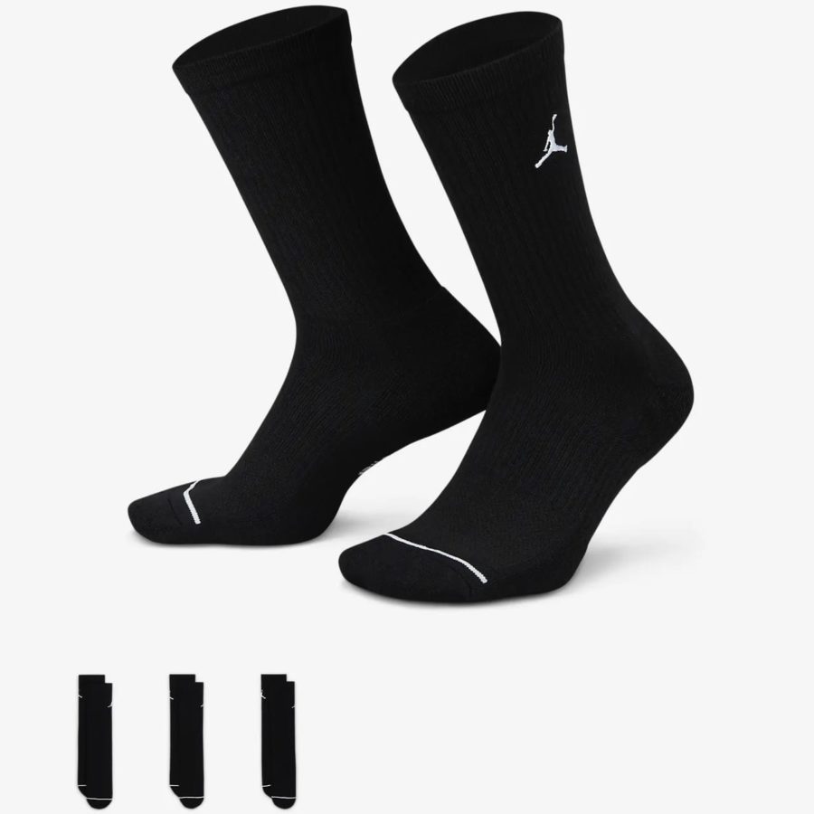 Носки Jordan Everyday Crew Socks Black 3-Pairs