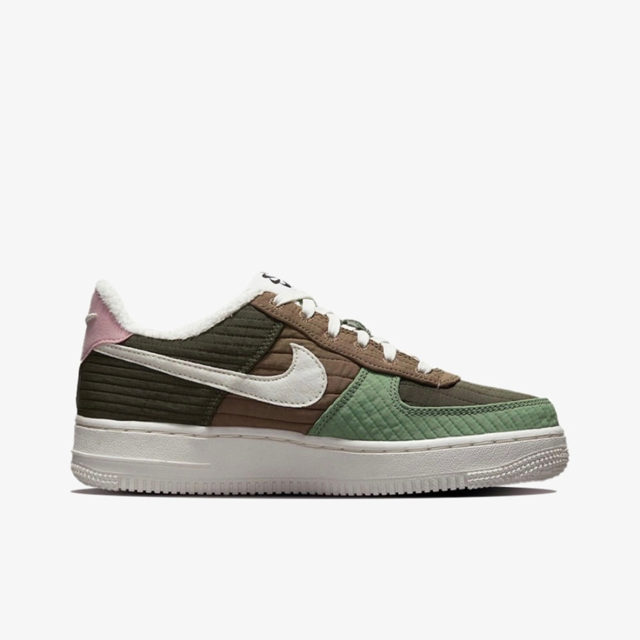 Кроссовки Nike Air Force 1 Low ’07 Toasty GS «Oil Green» женские