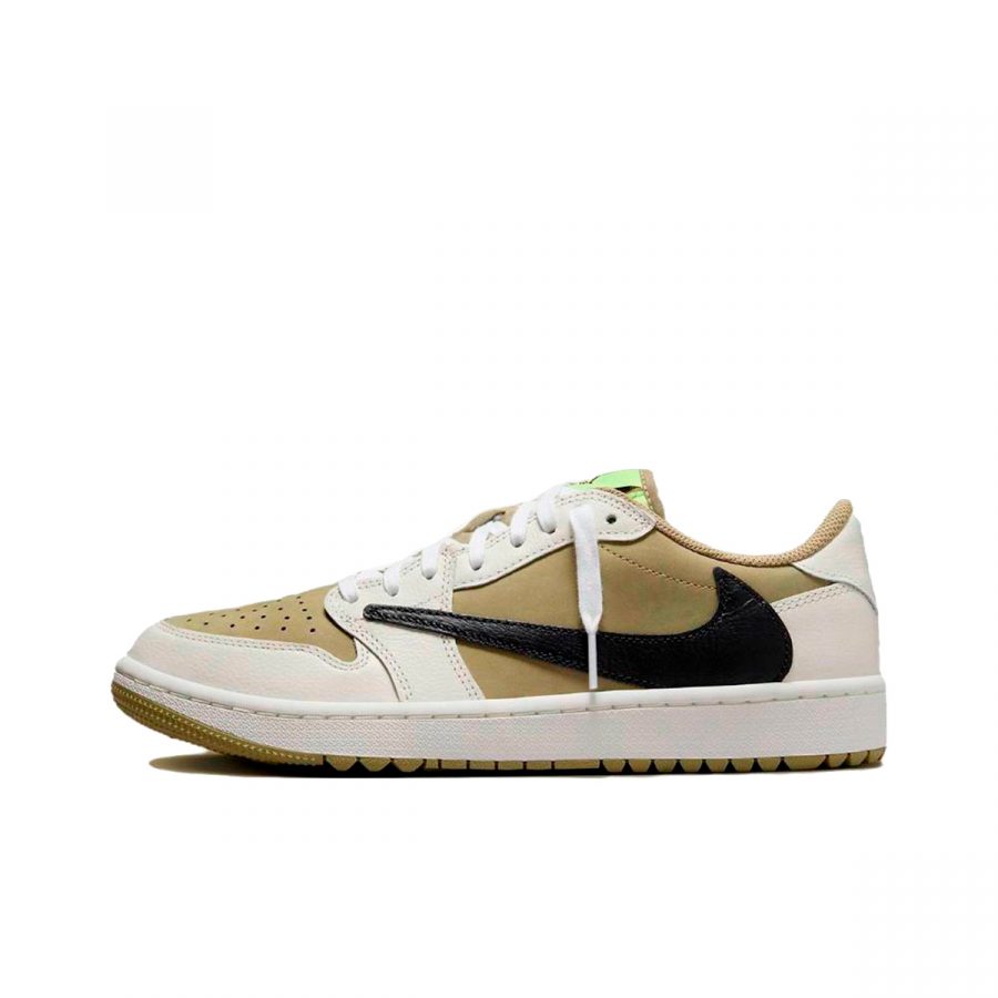 Кроссовки Nike Air Jordan 1 Low x Golf x Travis Scott «Neutral Olive»