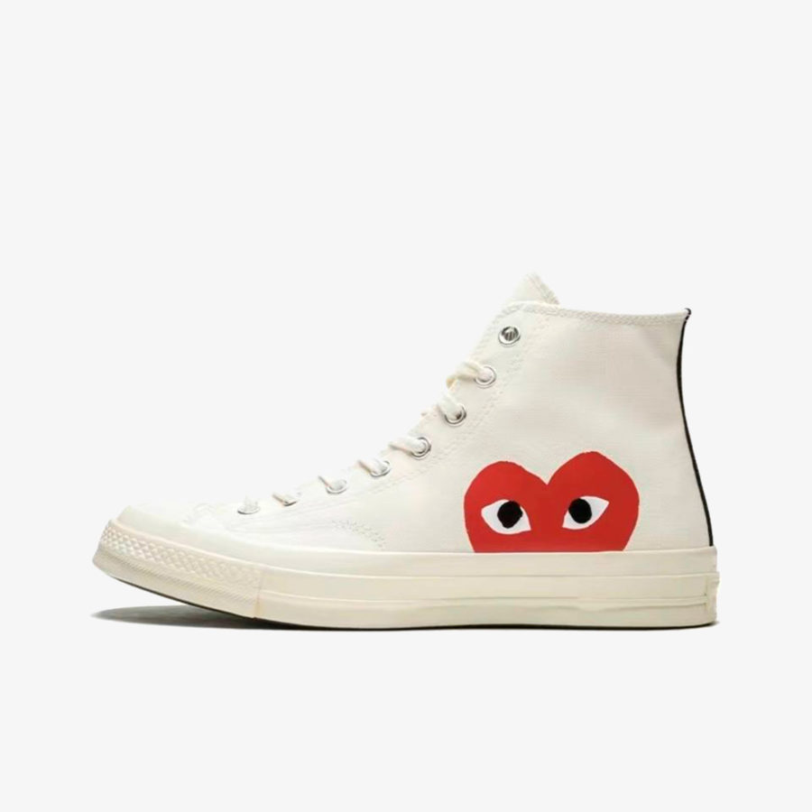 Кеды Converse x CDG «Chuck Taylor 1970s High White»