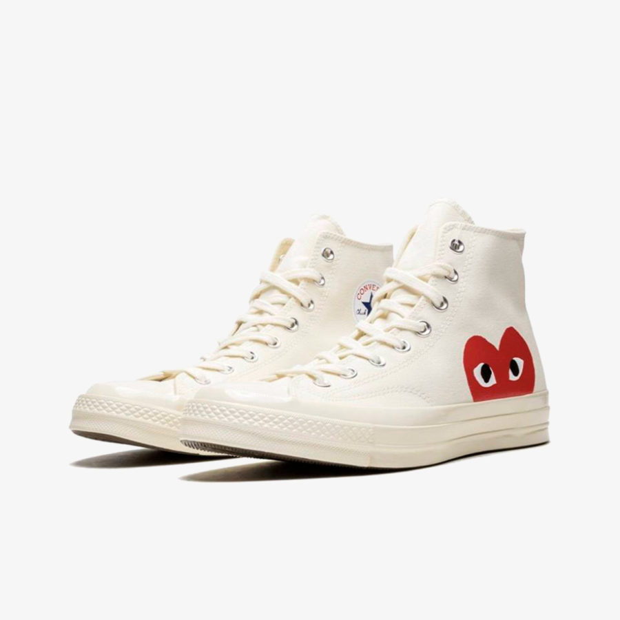 Кеды Converse x CDG «Chuck Taylor 1970s High White»