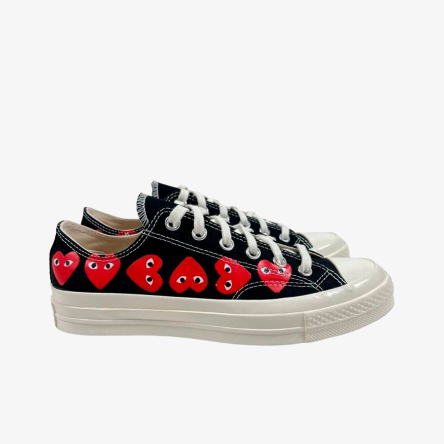 Кеды Converse x CDG «Chuck Taylor All Star 70 Black Multi Heart»