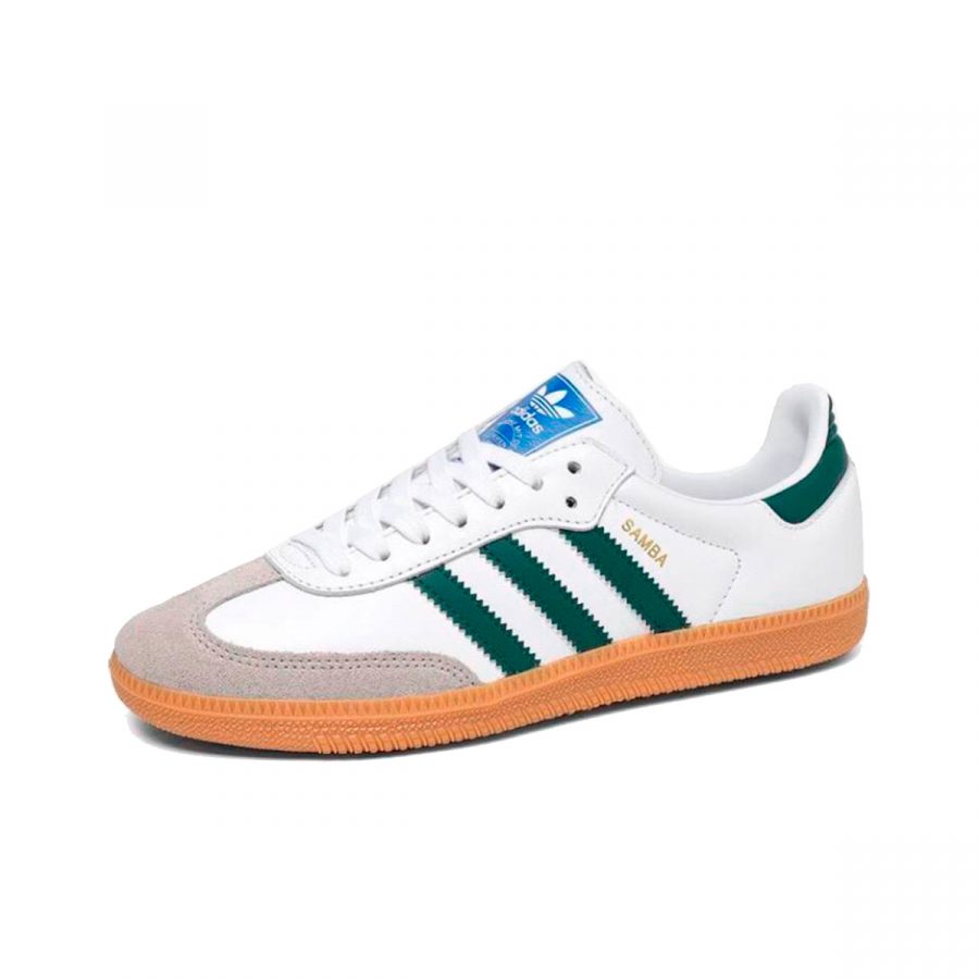 Кроссовки Adidas Originals Samba OG «White Collegiate Green Gum»