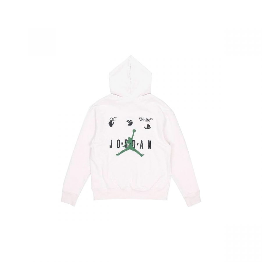Худи Jordan x Off-White Fleece Hoodie «Phantom Black Forest Green»