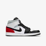 Кроссовки Nike AirJordan 1 Mid SE «Red Grey Black Toe» мужские