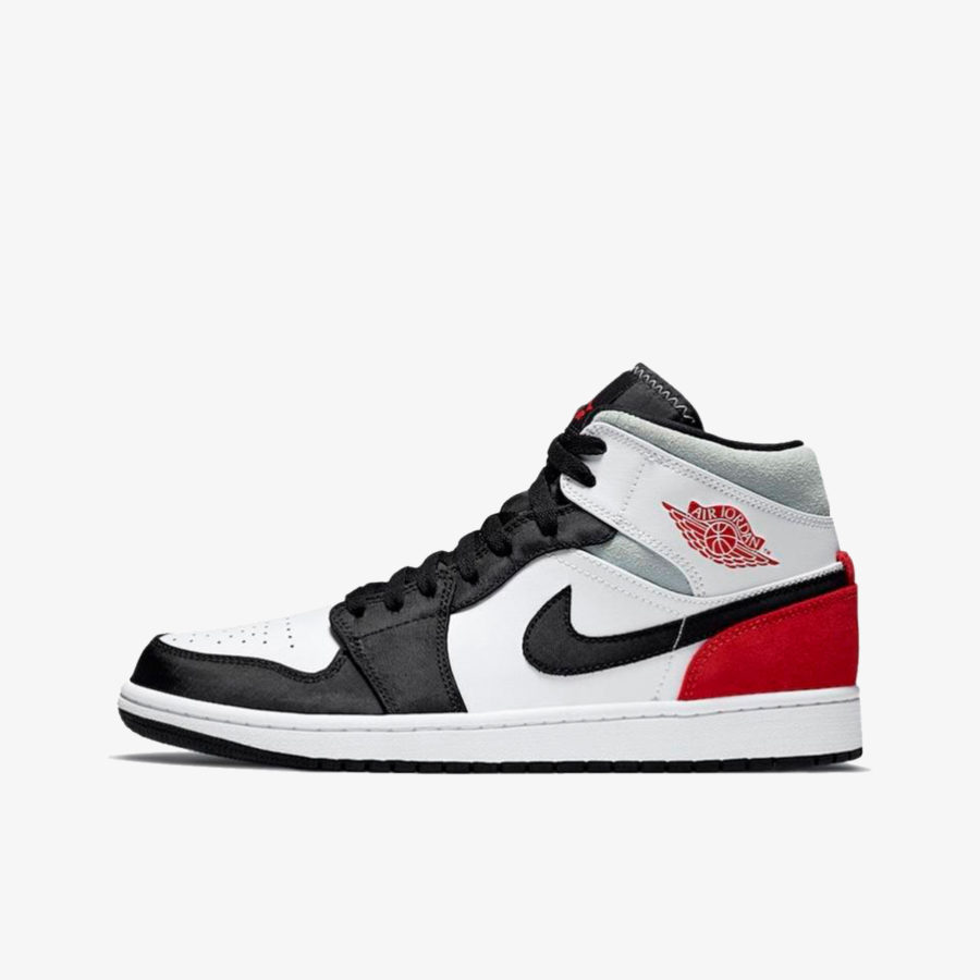 Кроссовки Nike AirJordan 1 Mid SE «Red Grey Black Toe» мужские