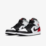 Кроссовки Nike AirJordan 1 Mid SE «Red Grey Black Toe» мужские