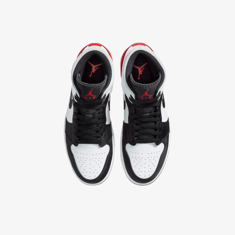 Кроссовки Nike AirJordan 1 Mid SE «Red Grey Black Toe» мужские