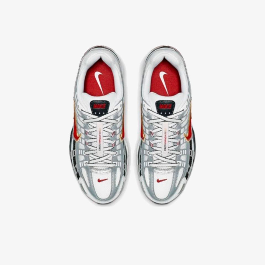 Кроссовки Nike P-6000 White «Silver Varsity Red»