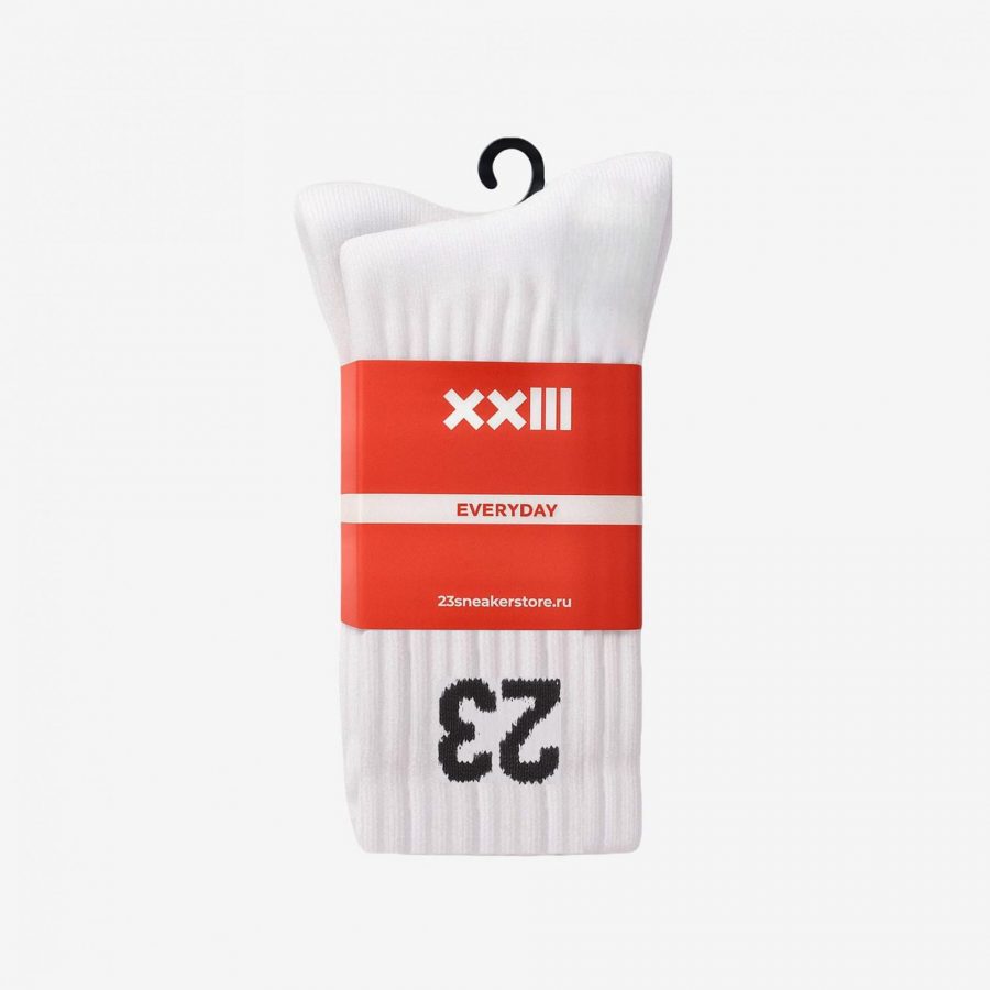Носки 23 Everyday «White» 2-Pairs High