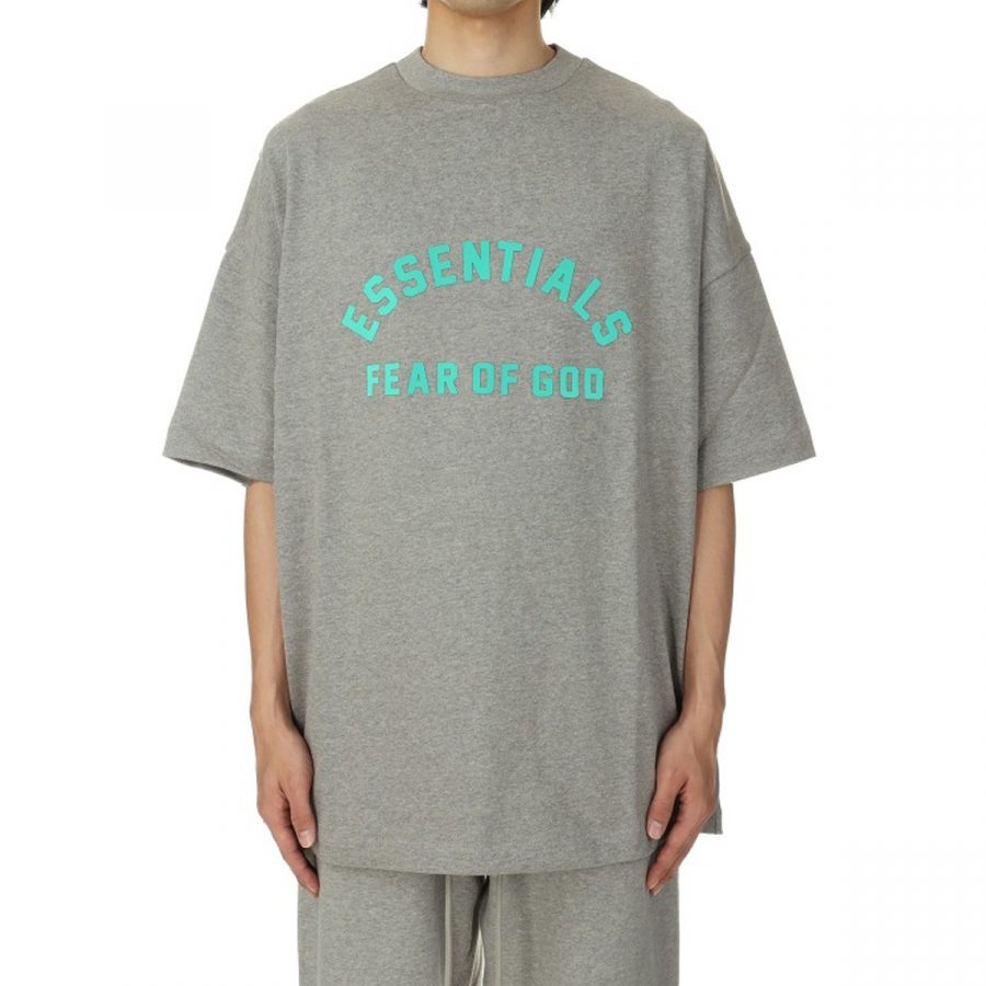 Футболка Fear of God Essentials SS24 «Dark Heather Oatmeal»