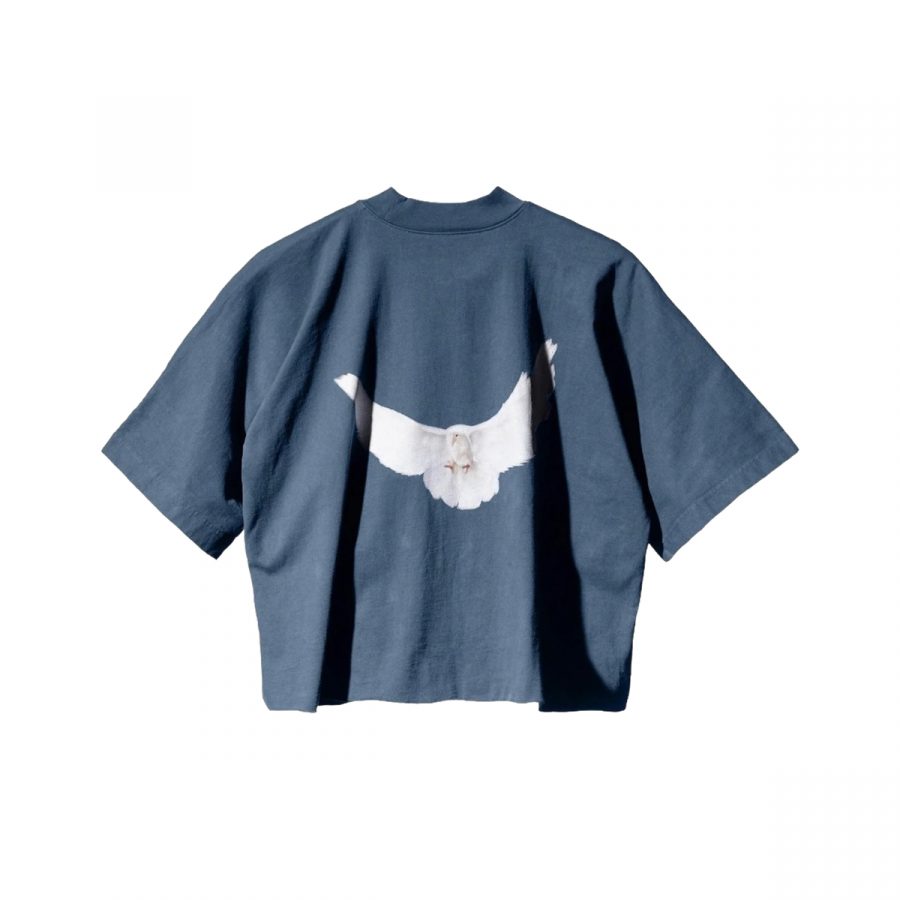 Футболка YEEZY х GAP x Balenciaga SS22 3/4 Sleeve Tee «Washed Blue»