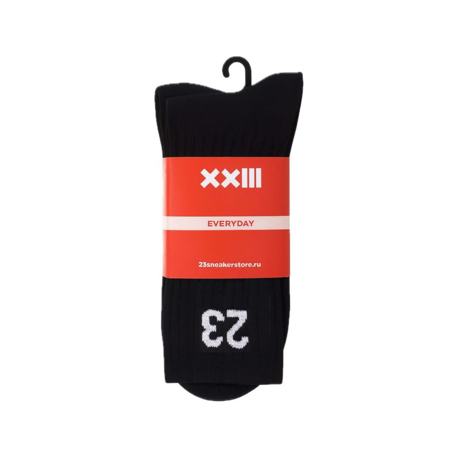 Носки 23 Everyday «Black» 2-Pairs High